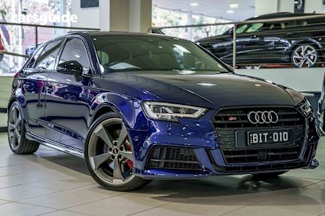 Blue 2019 Audi S3 Hatch 4WD