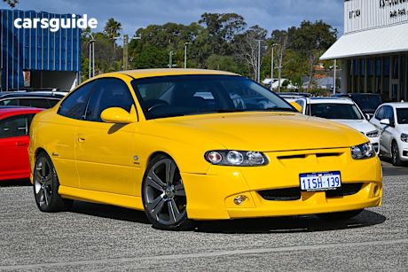 Yellow 2002 Holden Monaro Coupe CV8 R