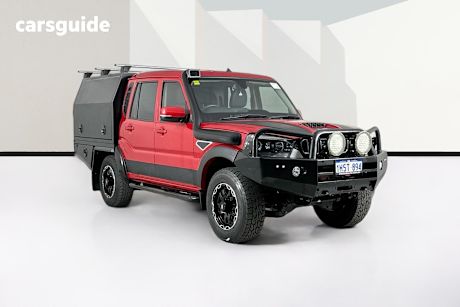 Red 2022 Mahindra PIK-UP Dual Cab Chassis S11 4X4