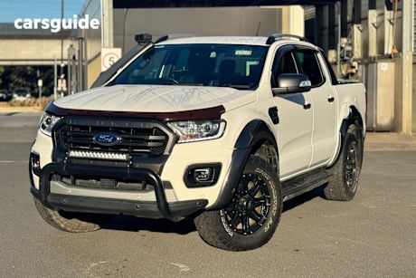 White 2019 Ford Ranger Ute Tray WILDTRAK 4X4