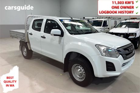 White 2020 Isuzu D-MAX Ute Tray SX 4X4