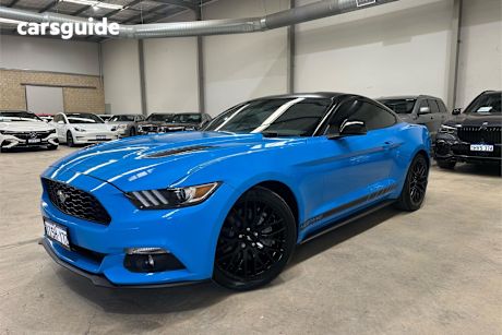 Blue 2017 Ford Mustang Coupe R