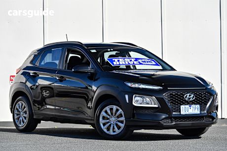 Black 2018 Hyundai Kona SUV GO F