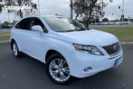 White 2012 Lexus RX SUV RX450H SPORTS LUXURY 4X4