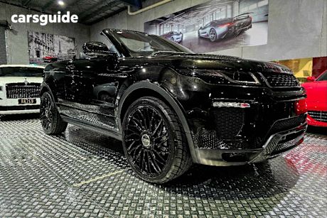 Black 2017 Land Rover Range Rover Evoque Convertible SI4 HSE DYNAMIC 4X4