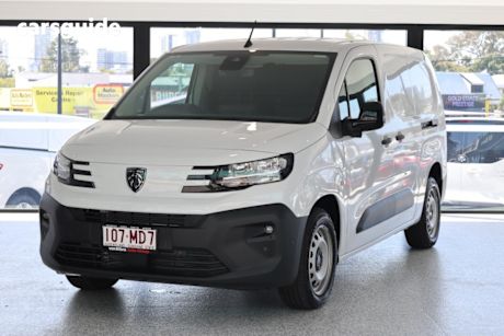 White 2024 Peugeot Partner Van Premium Long