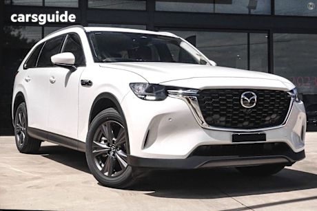 White 2025 Mazda CX-80 SUV G40E PURE 4X4