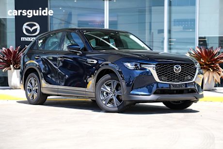 Blue 2025 Mazda CX-60 Wagon G40E Touring Hybrid