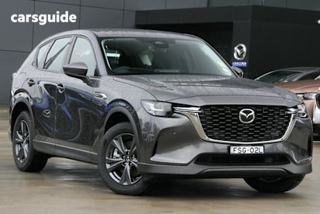 Grey 2025 Mazda CX-60 SUV P50E PURE 4X4
