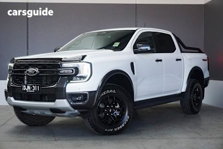 White 2024 Ford Ranger Ute Tray TREMOR 4X4