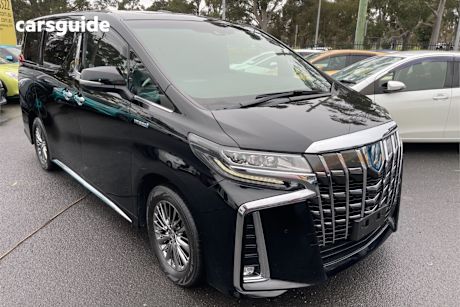 Black 2019 Toyota Alphard SUV HYBRID