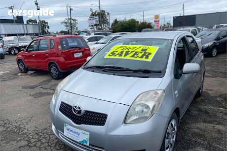 Silver 2008 Toyota Yaris Hatchback Yr