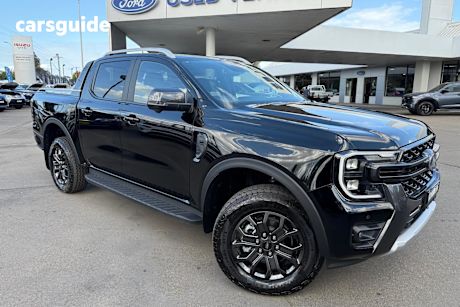Black 2024 Ford Ranger Ute Tray WILDTRAK 4X4