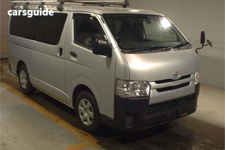 Silver 2018 Toyota HiAce Commercial