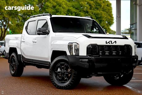 White 2025 Kia Tasman Ute Tray X-PRO 4X4