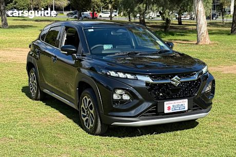 Black 2025 Suzuki Fronx SUV HYBRID F