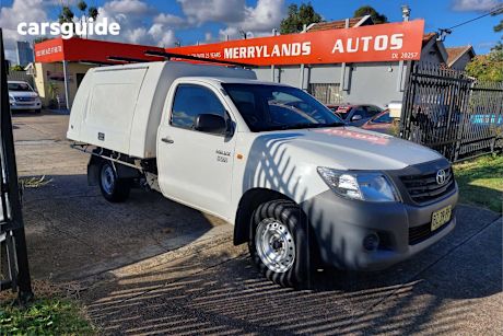 White 2014 Toyota Hilux Cab Chassis Workmate