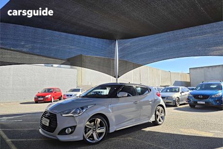 Grey 2013 Hyundai Veloster Coupe Sr Turbo