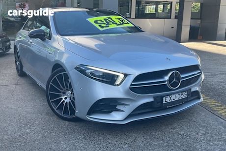 Silver 2019 Mercedes-Benz A35 Sedan 4Matic