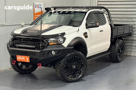White 2019 Ford Ranger Ute Tray XL 4X4