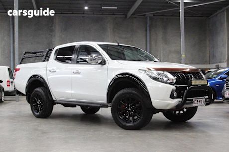 White 2017 Mitsubishi Triton Dual Cab Utility Gls (4X4) Sports Edt