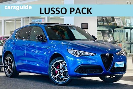 Blue 2022 Alfa Romeo Stelvio Wagon Veloce