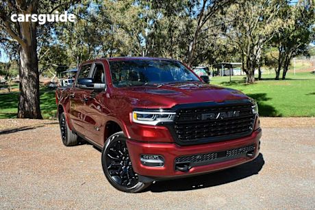 Red 2025 Ram 1500 Crew Cab Utility Limited Rambox Ho Hurricane