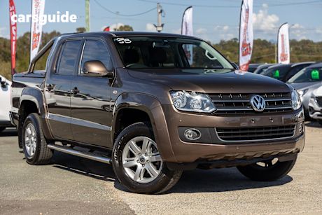 Brown 2013 Volkswagen Amarok Ute Tray TDI420 HIGHLINE 4X4