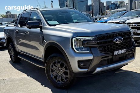 Silver 2022 Ford Ranger Ute Tray WILDTRAK 4X4