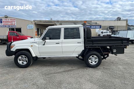 White 2013 Toyota Landcruiser Ute Tray GXL 4X4