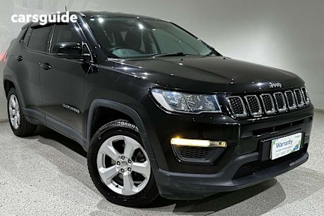 Black 2018 Jeep Compass SUV SPORT F
