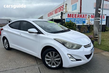 White 2014 Hyundai Elantra Sedan Trophy