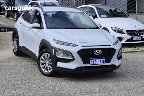 White 2019 Hyundai Kona SUV GO F