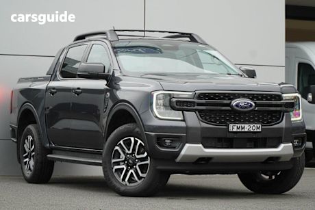 Grey 2024 Ford Ranger Ute Tray SPORT 4X4