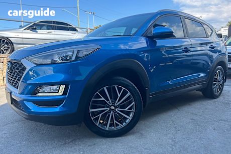 Blue 2021 Hyundai Tucson SUV ACTIVE X F