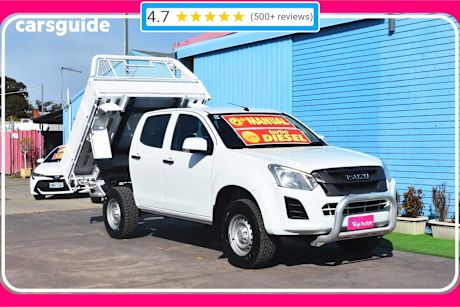 White 2018 Isuzu D-MAX Ute Tray SX 4X4