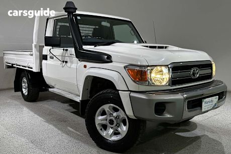 White 2022 Toyota Landcruiser Ute Tray GXL 4X4