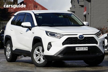 White 2021 Toyota RAV4 Wagon Gx (2Wd) Hybrid