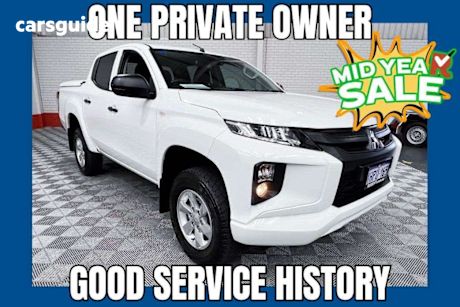 White 2022 Mitsubishi Triton Ute Tray GLX 4X4