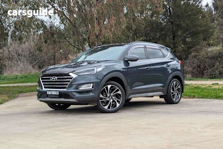 Blue 2020 Hyundai Tucson Wagon Highlander (Awd)