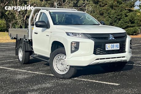 White 2023 Mitsubishi Triton Cab Chassis Glx (4X4)
