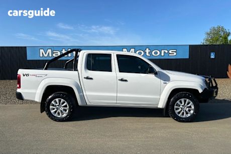 White 2019 Volkswagen Amarok Ute Tray TDI550 CORE 4X4