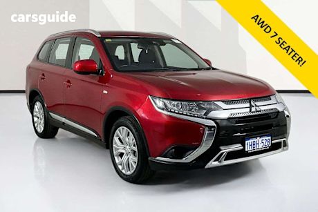 Red 2020 Mitsubishi Outlander Wagon Es 7 Seat (Awd)