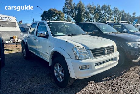 White 2003 Holden Rodeo Ute Tray LT R