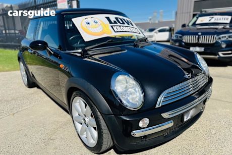 Black 2004 Mini Cooper Hatchback
