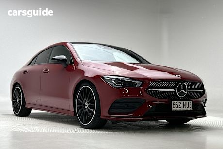 Red 2021 Mercedes-Benz CLA-Class Coupe CLA250 4WD