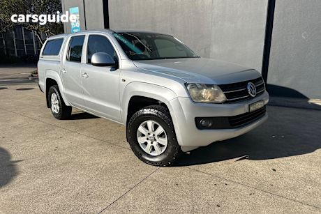 Silver 2012 Volkswagen Amarok Ute Tray TDI400 4X4