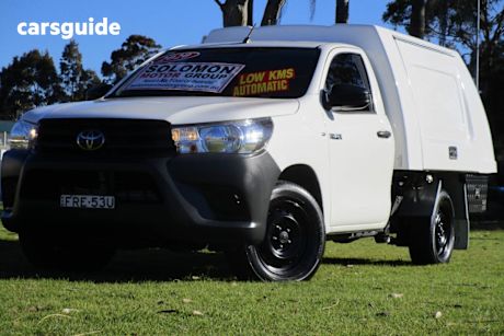 White 2020 Toyota Hilux Cab Chassis Workmate