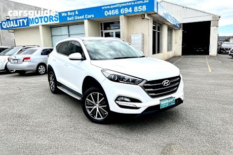 White 2016 Hyundai Tucson SUV ACTIVE X F