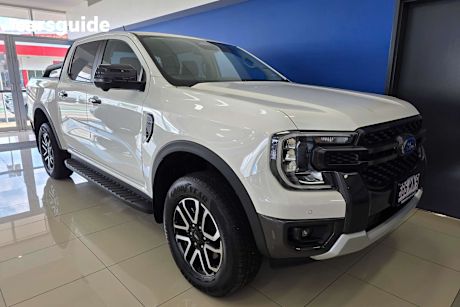 White 2024 Ford Ranger Ute Tray SPORT 4X4